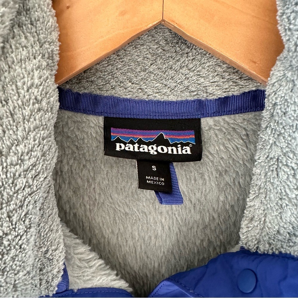 Patagonia Gray Re-Tool Fleece Snap Pullover Women's Size Small - Picture 5 of 7
